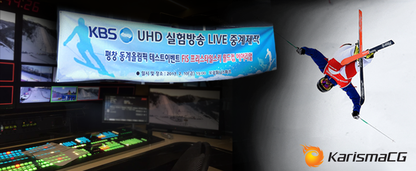 KarismaCG, the UHD broadcasting tester for Ski World Cup